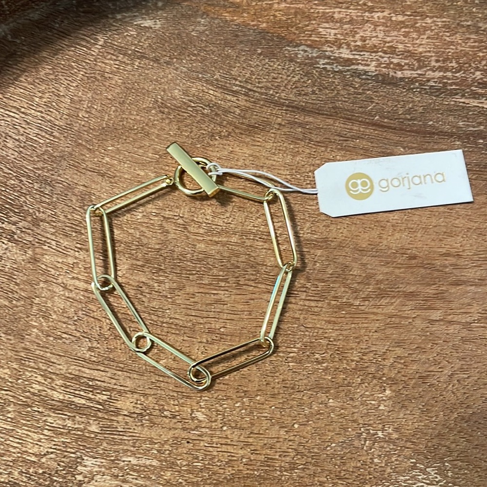 Gorjana NWT Harper Paperclip Bracelet ✨ // Gold - Picture 11 of 13